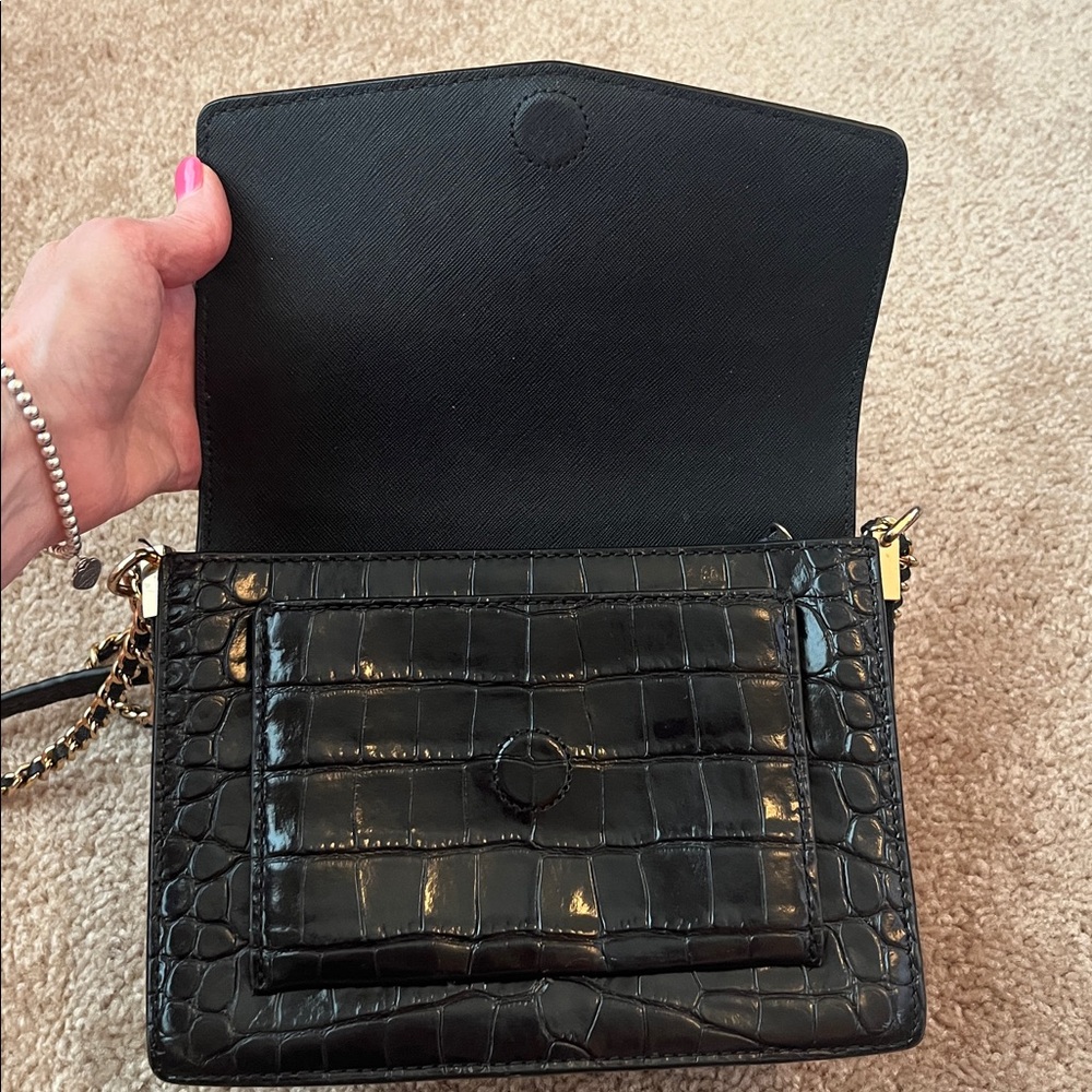 Tory Burch Croc Embossed Shoulder/Crossbody Purse - Picture 8 of 15